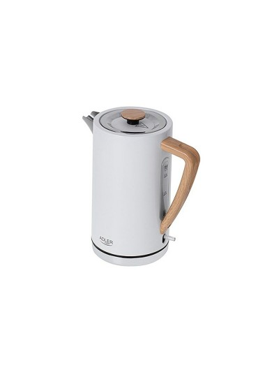 Hervidor Adler AD 1347w Blanco Madera 2200 W 1850 W 1,7 L