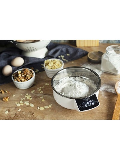 Báscula de Cocina Adler 3166 Blanco 900 ml 5 kg