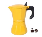 Cafetera Italiana Oroley Petra Mostaza Aluminio 9 Tazas