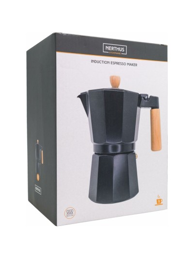 Cafetera Italiana Vin Bouquet Aluminio 9 Tazas Negro