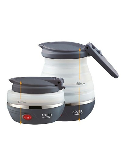 Hervidor Adler AD 1279 Blanco Negro Plástico 750 W 0,6 L