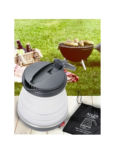 Hervidor Adler AD 1279 Blanco Negro Plástico 750 W 0,6 L