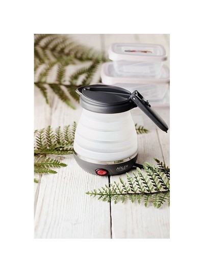 Hervidor Adler AD 1279 Blanco Negro Plástico 750 W 0,6 L