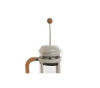 Cafetière à Piston Home ESPRIT Blanc Naturel Acier inoxydable 800 ml 15 x 10 x 22 cm