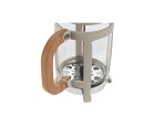 Cafetière à Piston Home ESPRIT Blanc Naturel Acier inoxydable 800 ml 15 x 10 x 22 cm