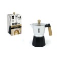 Cafetière Italienne Quttin Bois Aluminium 6 Tasses