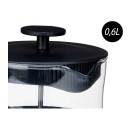 Théière Noir Transparent 600 ml Piston