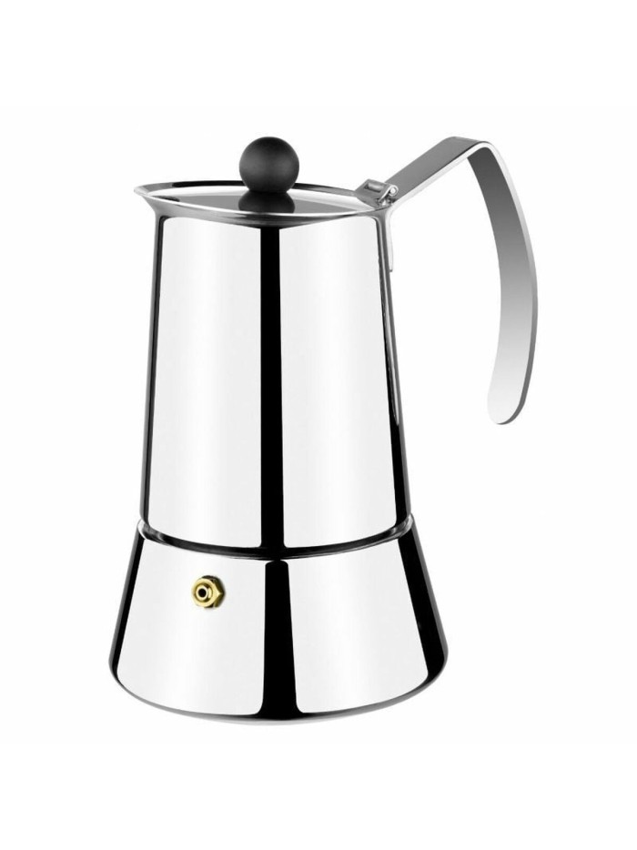 Italian Coffee Pot Monix M630004 Steel Silver 4 Cups
