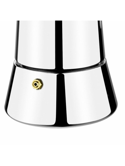 Italian Coffee Pot Monix M630004 Steel Silver 4 Cups