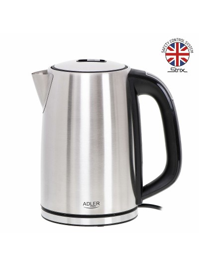 Hervidor Adler AD 1340 Negro Plateado Acero 2200 W 1,7 L