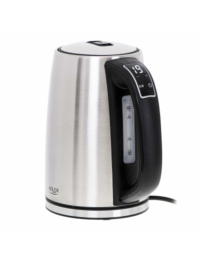 Hervidor Adler AD 1340 Negro Plateado Acero 2200 W 1,7 L