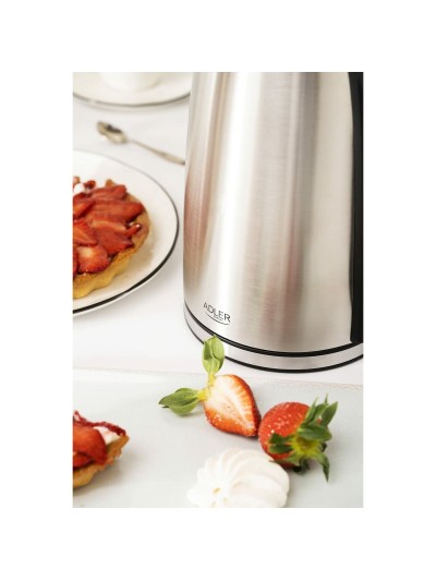 Hervidor Adler AD 1340 Negro Plateado Acero 2200 W 1,7 L
