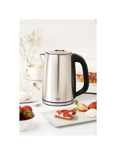 Hervidor Adler AD 1340 Negro Plateado Acero 2200 W 1,7 L