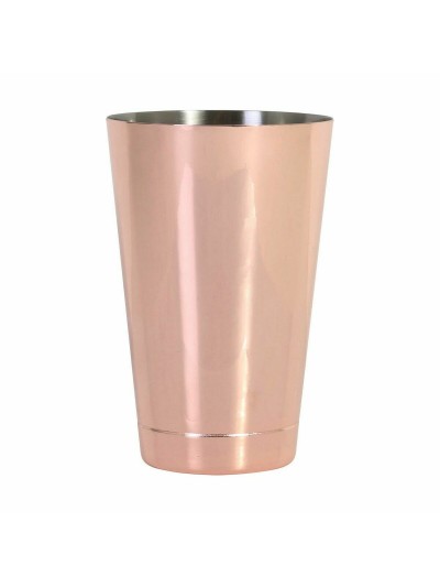 Verre pour mélanges Inde Acier inoxydable Cuivré Clair Cocktail 50 cl (6 Unités)