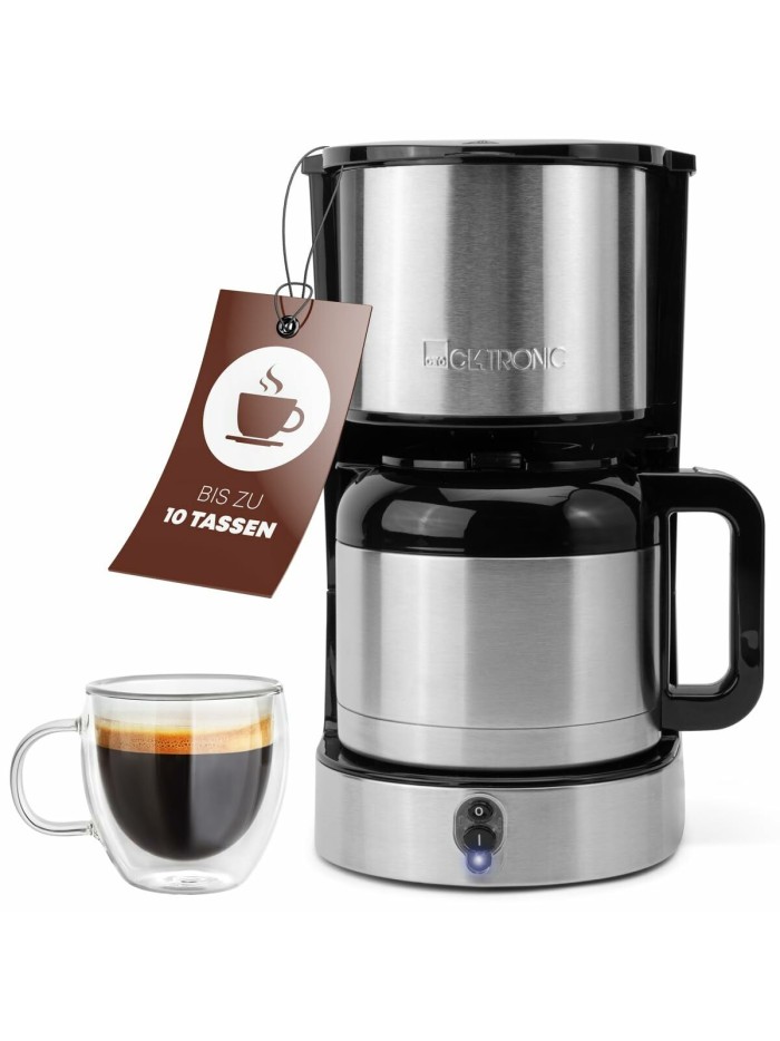 Cafetera Superautomática Clatronic KA 3805 Negro Acero 800 W