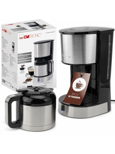 Cafetera Superautomática Clatronic KA 3805 Negro Acero 800 W