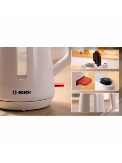 Bouilloire BOSCH TWK1M121 Blanc Plastique 2400 W 1,7 L (1 Unité)
