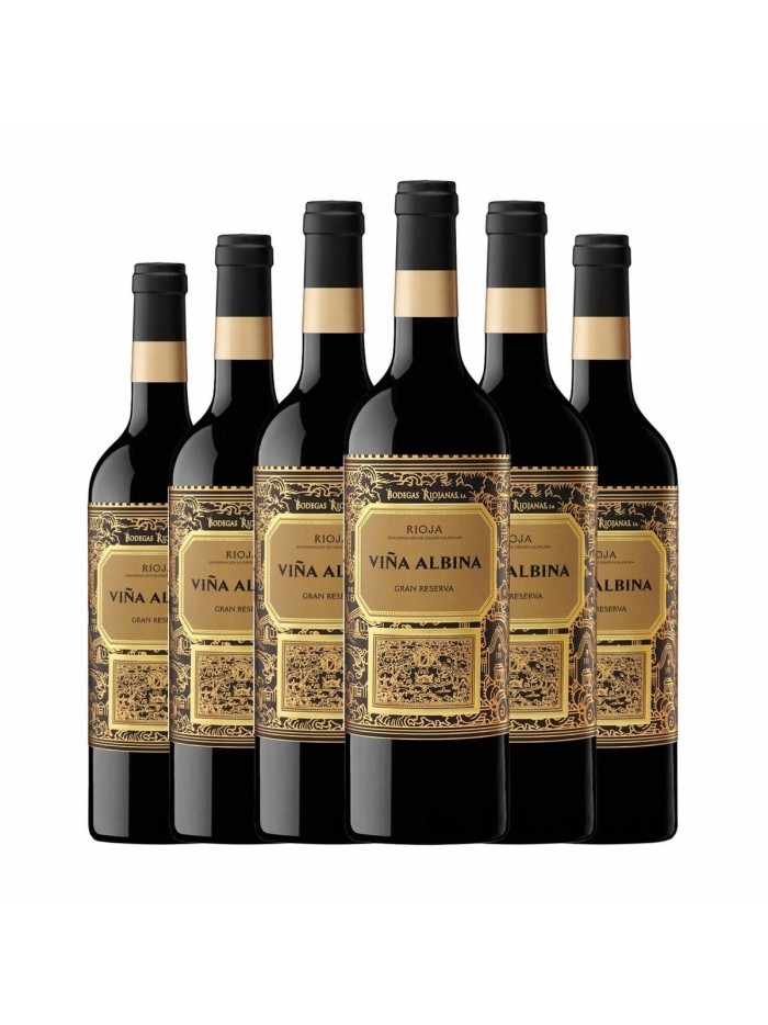 Vino Tinto Bodegas Riojanas Viña Albina Gran Reserva 6 Unidades