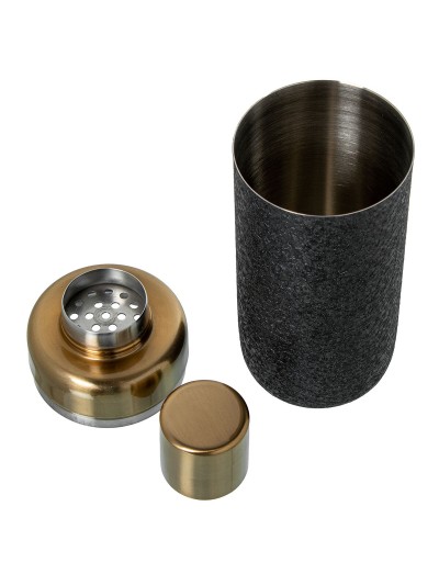 Cocktail Maker Alexandra House Living Black Golden Metal 7 x 23 x 7 cm