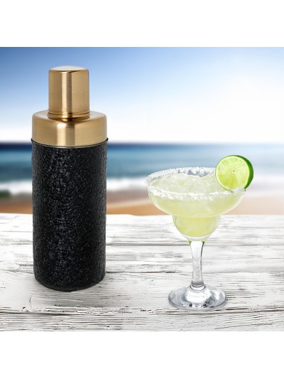 Cocktail Maker Alexandra House Living Black Golden Metal 7 x 23 x 7 cm