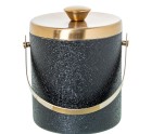 Ice Bucket Alexandra House Living Black Golden Metal 15 x 18 x 15 cm