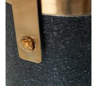 Cubitera Alexandra House Living Negro Dorado Metal 15 x 18 x 15 cm