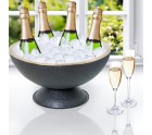 Bottle Cooler Alexandra House Living Black Golden Metal 43 x 22 x 43 cm