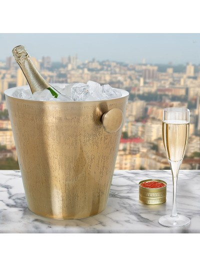 Enfriador de Botellas Alexandra House Living Dorado Metal 23 x 27 x 23 cm