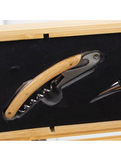 Set de Accesorios para Vino Alexandra House Living Marrón Metal 34 x 8 x 9 cm