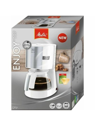 Cafetera de Goteo Melitta ENJOY TOP GLASS 1017-03 1000 W Blanco 1000 W 1 L 1,2 L