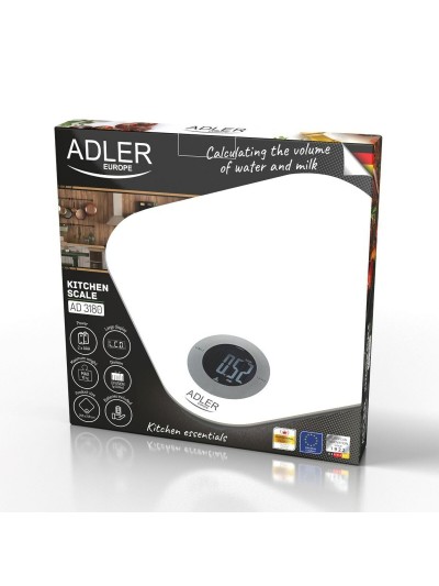 Báscula de Cocina Adler AD 3180 Blanco 10 kg