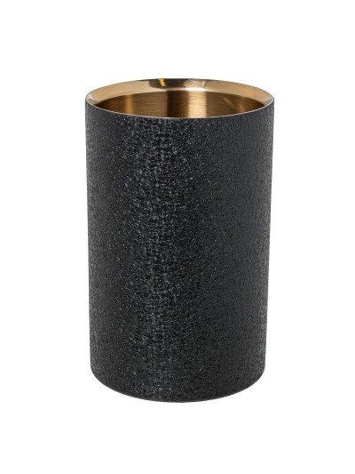 Refroidisseur de Bouteilles Alexandra House Living Noir Doré Métal 12 x 19 x 12 cm