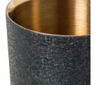 Enfriador de Botellas Alexandra House Living Negro Dorado Metal 12 x 19 x 12 cm