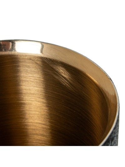 Bottle Cooler Alexandra House Living Black Golden Metal 12 x 19 x 12 cm