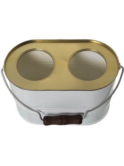 Refroidisseur de Bouteilles Alexandra House Living Blanc Métal 27 x 19 x 15 cm