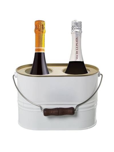 Bottle Cooler Alexandra House Living White Metal 27 x 19 x 15 cm