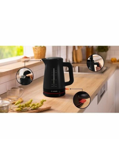 Hervidor BOSCH TWK3M123 Negro 2400 W 1,7 L (1 unidad)