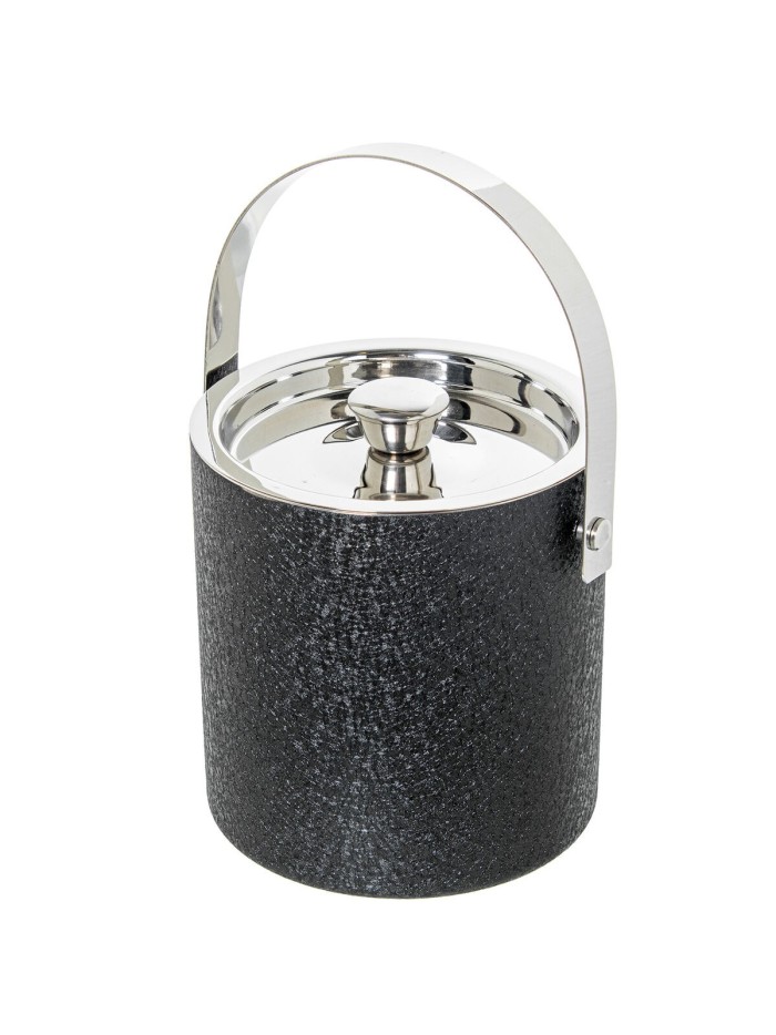 Ice Bucket Alexandra House Living Black Grey Metal 15 x 16 x 15 cm