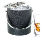 Ice Bucket Alexandra House Living Black Grey Metal 15 x 16 x 15 cm