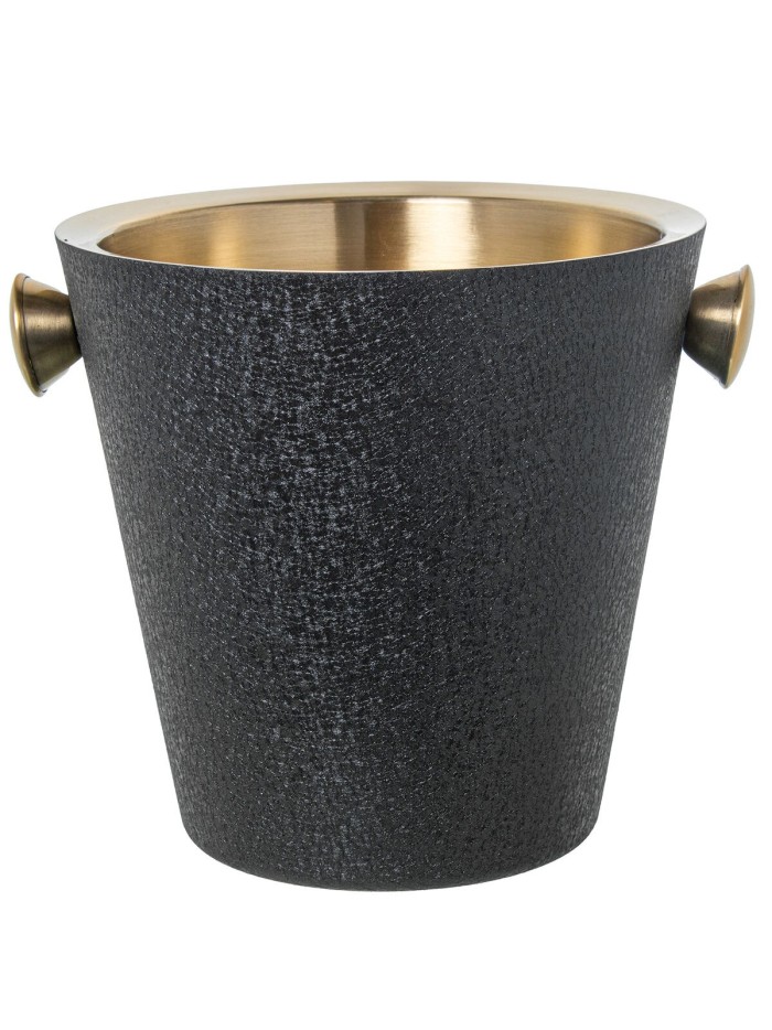Bottle Cooler Alexandra House Living Black Golden Metal 23 x 27 x 23 cm