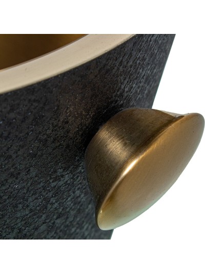 Bottle Cooler Alexandra House Living Black Golden Metal 23 x 27 x 23 cm