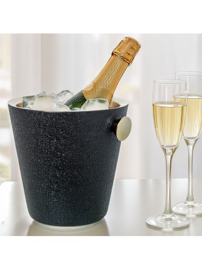 Bottle Cooler Alexandra House Living Black Golden Metal 23 x 27 x 23 cm