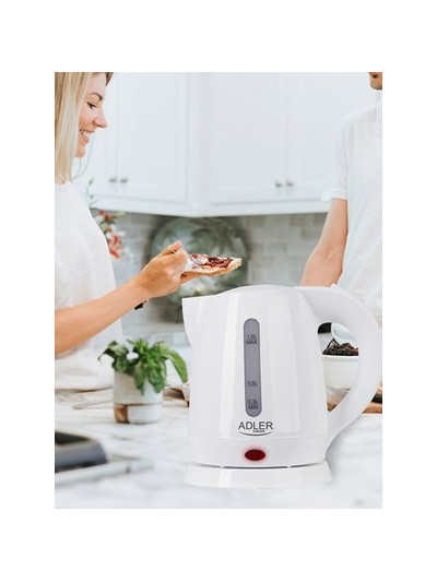 Hervidor Adler AD 1272 Blanco Avellana Plástico 1600 W 1 L