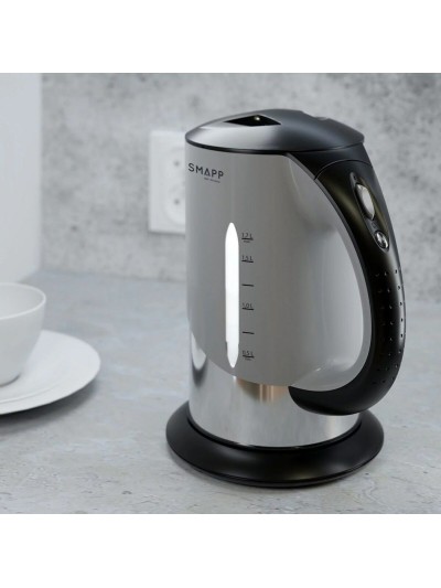 Hervidor SMAPP 442.3 Negro Grafito Plateado Acero Inoxidable 2200 W 1,7 L