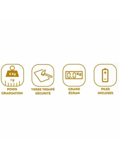 kitchen scale Little Balance Slim Orange 8090 5 kg