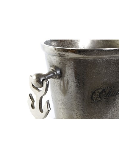 Sceau à Glace Home ESPRIT Argenté Aluminium Ancre 36 X 20,5 X 19,5 cm