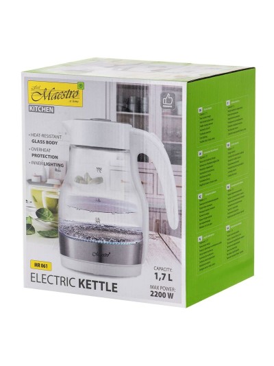 Hervidor Feel Maestro MR-061 Blanco 1850-2200 W 1,7 L