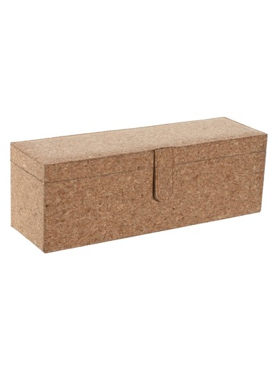 Set de Accesorios para Vino Home ESPRIT Natural Corcho 36 x 11 x 12 cm