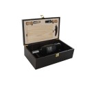 Set de Accesorios para Vino Home ESPRIT Marrón oscuro Madera MDF 36 x 21 x 12 cm