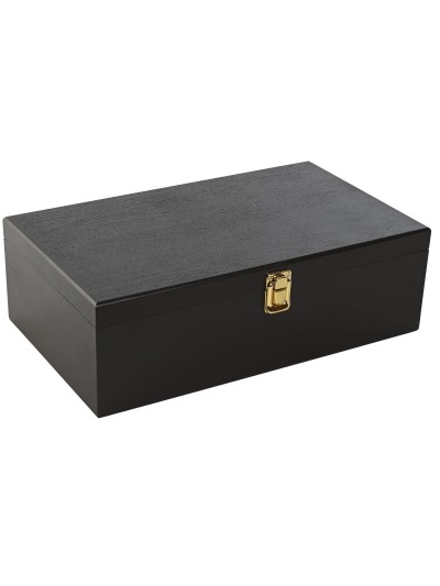 Set d'Accessoires pour Vin Home ESPRIT Brun foncé Bois MDF 36 x 21 x 12 cm